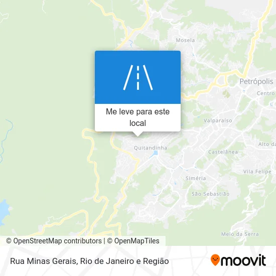 Rua Minas Gerais mapa