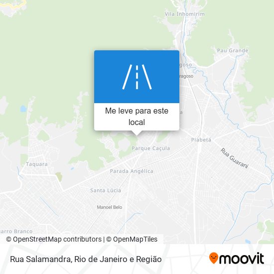 Rua Salamandra mapa