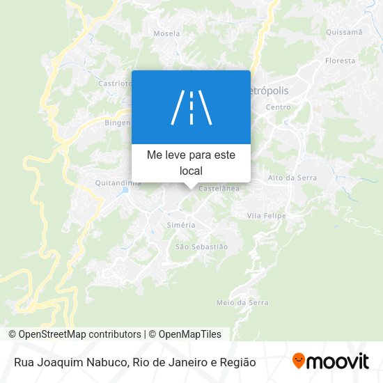 Rua Joaquim Nabuco mapa