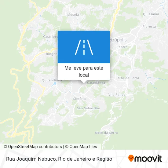 Rua Joaquim Nabuco mapa