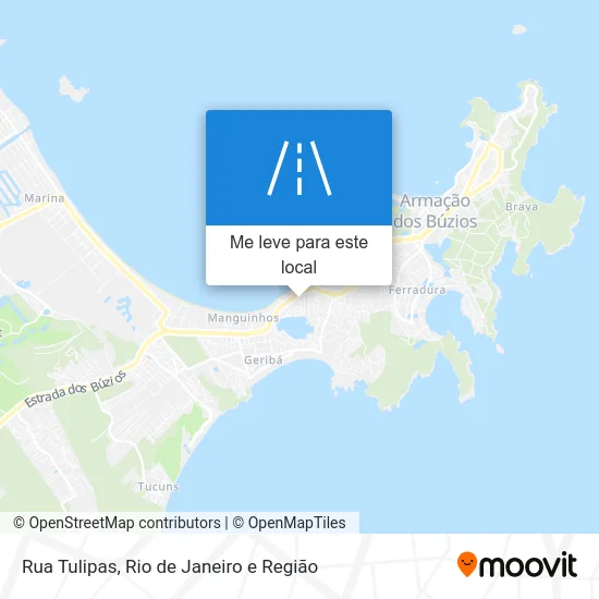 Rua Tulipas mapa
