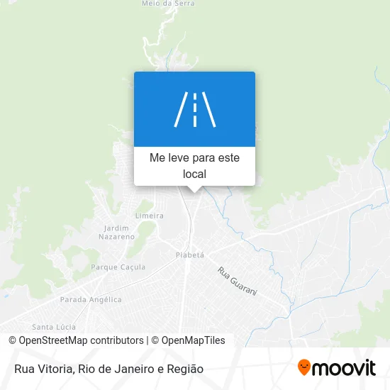 Rua Vitoria mapa