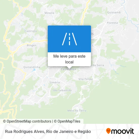 Rua Rodrigues Alves mapa