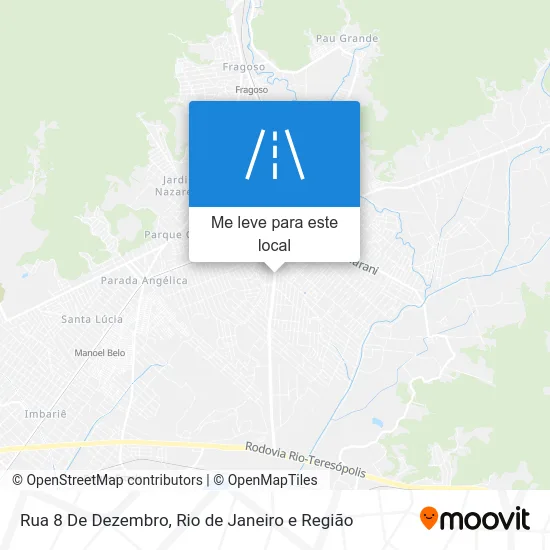Rua 8 De Dezembro mapa