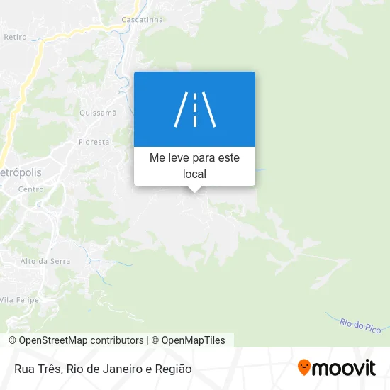 Rua Três mapa