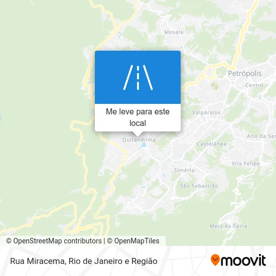 Rua Miracema mapa