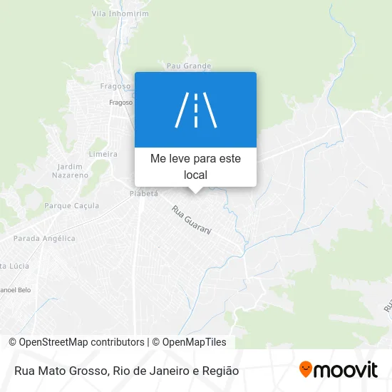Rua Mato Grosso mapa
