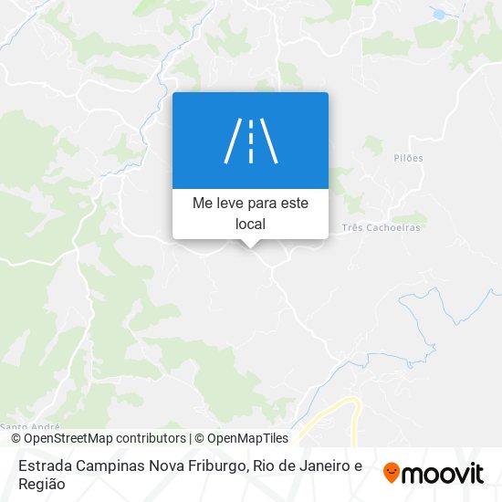 Estrada Campinas Nova Friburgo mapa
