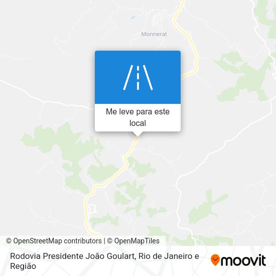 Rodovia Presidente João Goulart mapa