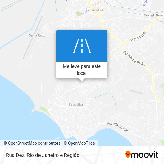 Rua Dez mapa