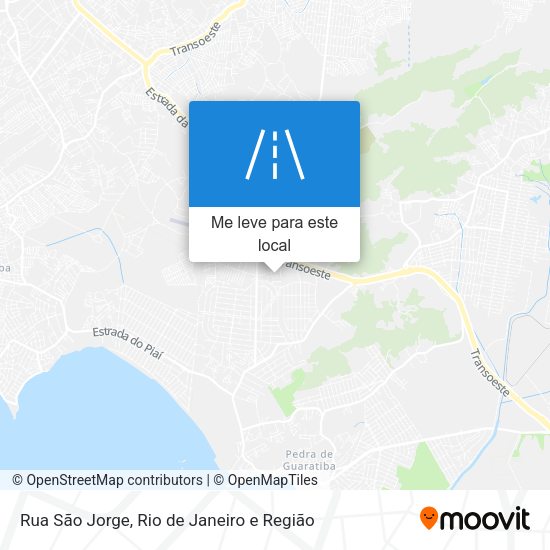 Rua São Jorge mapa