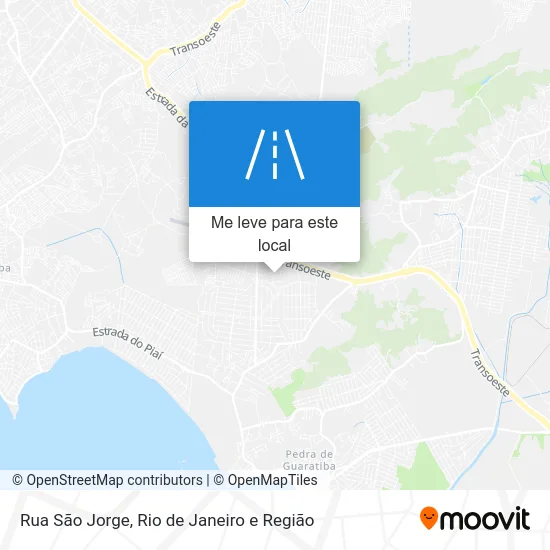 Rua São Jorge mapa