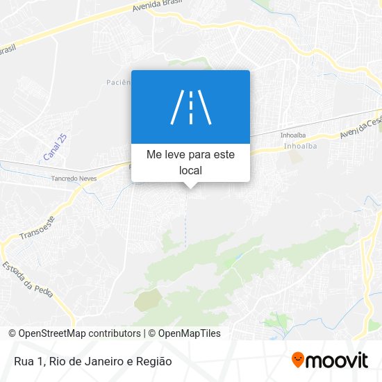 Rua 1 mapa