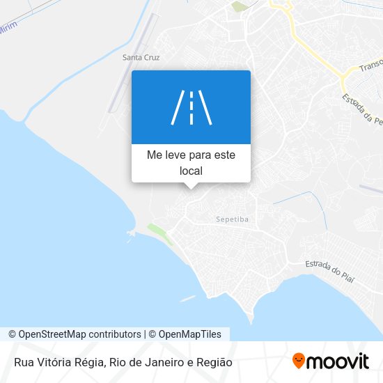 Rua Vitória Régia mapa