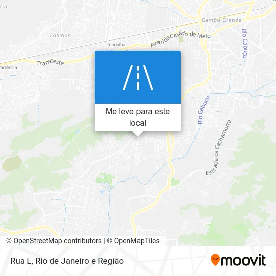 Rua L mapa