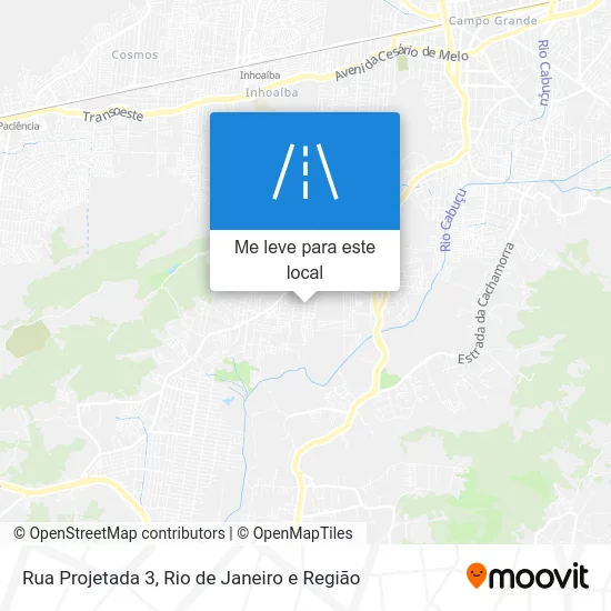 Rua Projetada 3 mapa