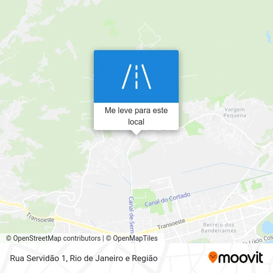 Rua Servidão 1 mapa
