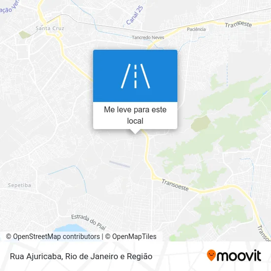 Rua Ajuricaba mapa