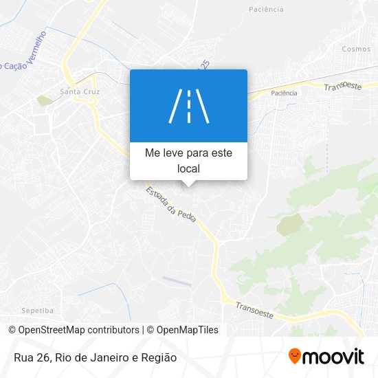 Rua 26 mapa