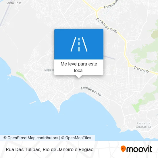 Rua Das Tulipas mapa