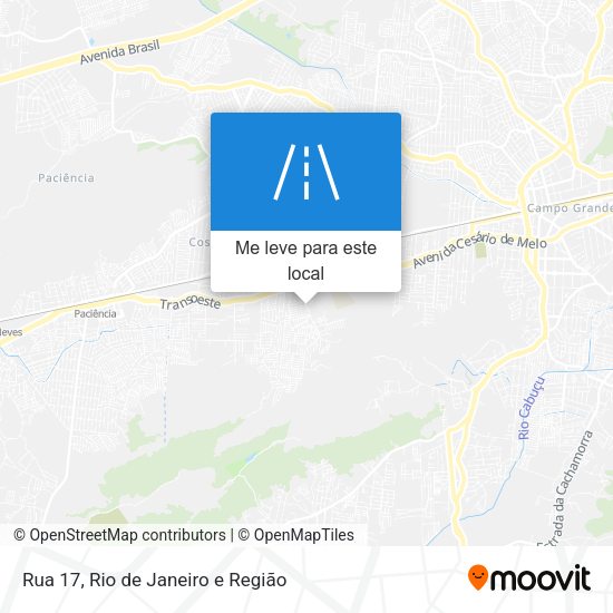 Rua 17 mapa