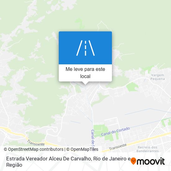Estrada Vereador Alceu De Carvalho mapa