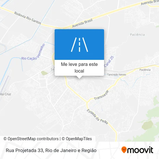 Rua Projetada 33 mapa