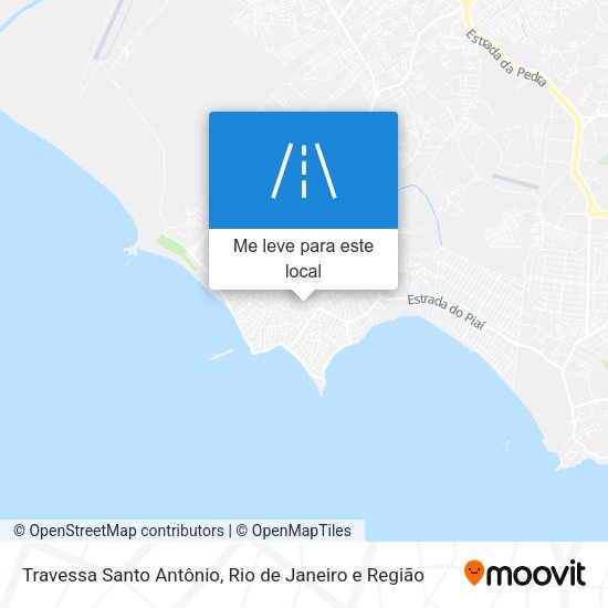 Travessa Santo Antônio mapa