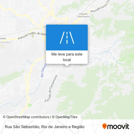 Rua São Sebastião mapa