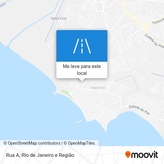 Rua A mapa