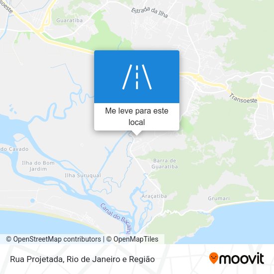 Rua Projetada mapa