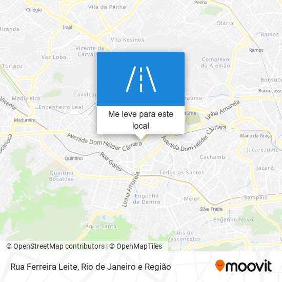 Rua Ferreira Leite mapa