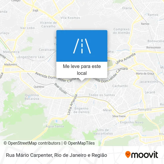 Rua Mário Carpenter mapa