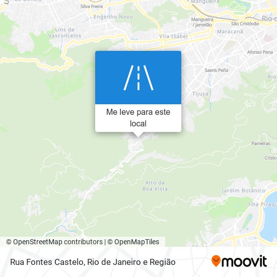 Rua Fontes Castelo mapa