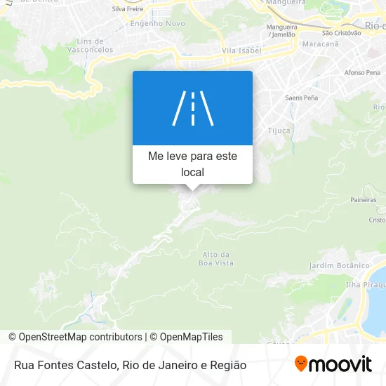 Rua Fontes Castelo mapa