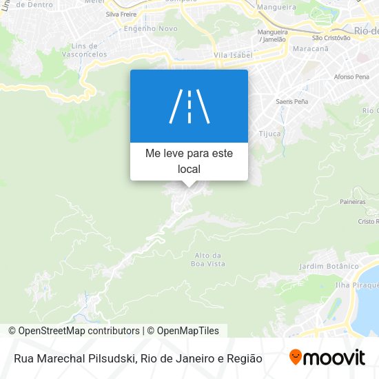 Rua Marechal Pilsudski mapa