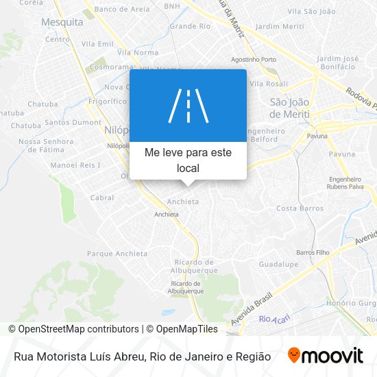 Rua Motorista Luís Abreu mapa