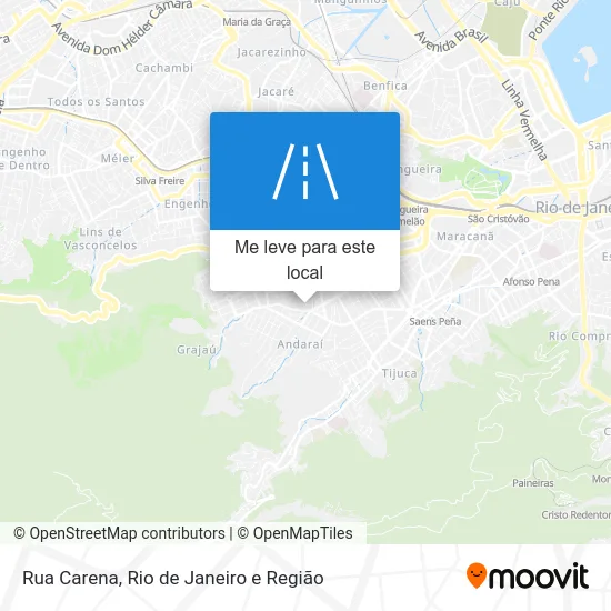 Rua Carena mapa