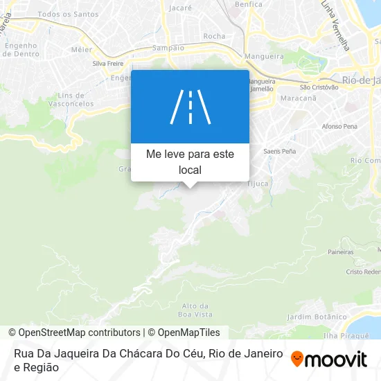 Rua Da Jaqueira Da Chácara Do Céu mapa