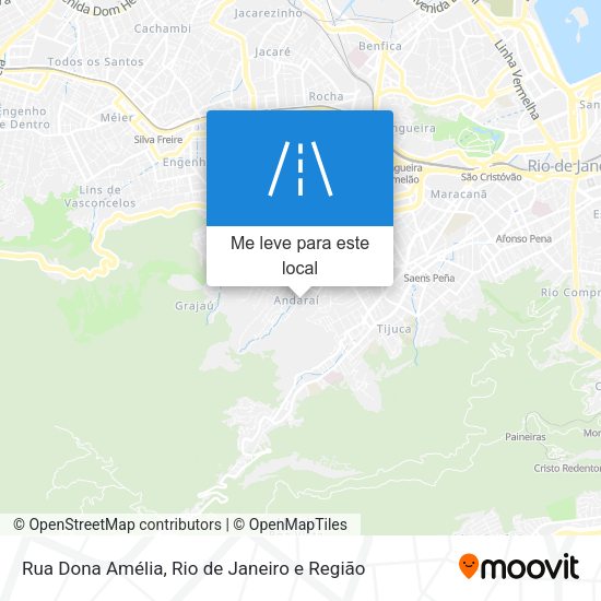 Rua Dona Amélia mapa