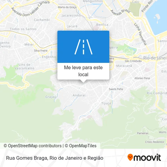 Rua Gomes Braga mapa