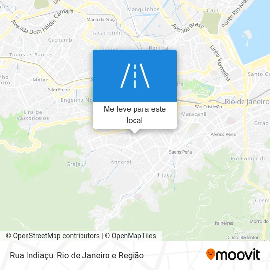 Rua Indiaçu mapa