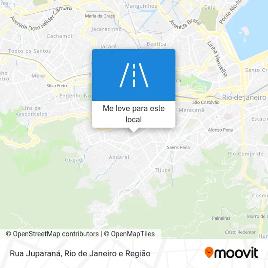 Rua Juparaná mapa