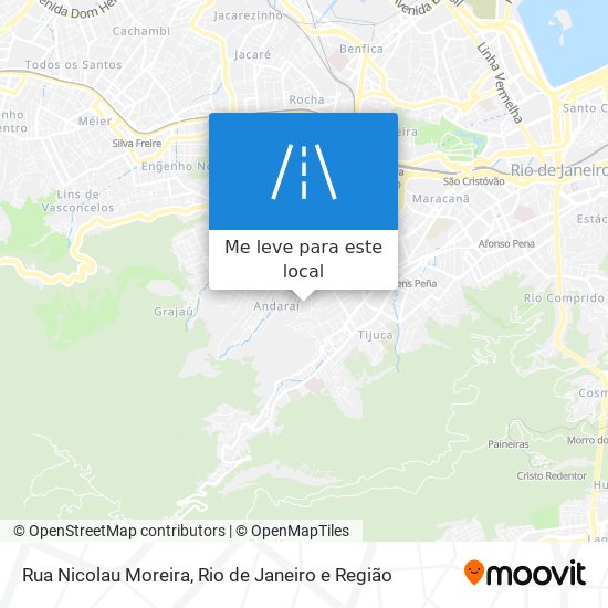Rua Nicolau Moreira mapa