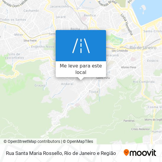 Rua Santa Maria Rossello mapa
