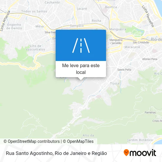 Rua Santo Agostinho mapa