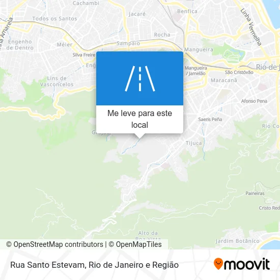 Rua Santo Estevam mapa