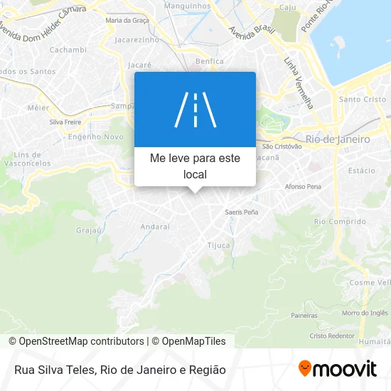 Rua Silva Teles mapa