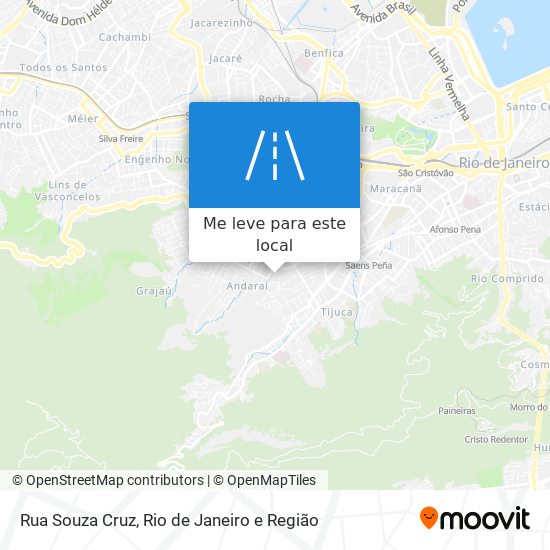 Rua Souza Cruz mapa