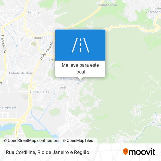 Rua Cordiline mapa